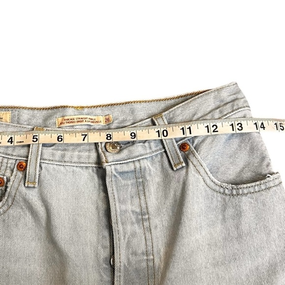 Levi's Women's Ribcage Straight Ankle Jeans- High Waisted Straight Jeans-Size 26 - Picture 11 of 13